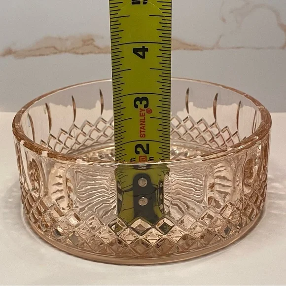 🍬Indiana Glass Diamond Princess Pink Candy Box & Lid - Picture 10 of 13